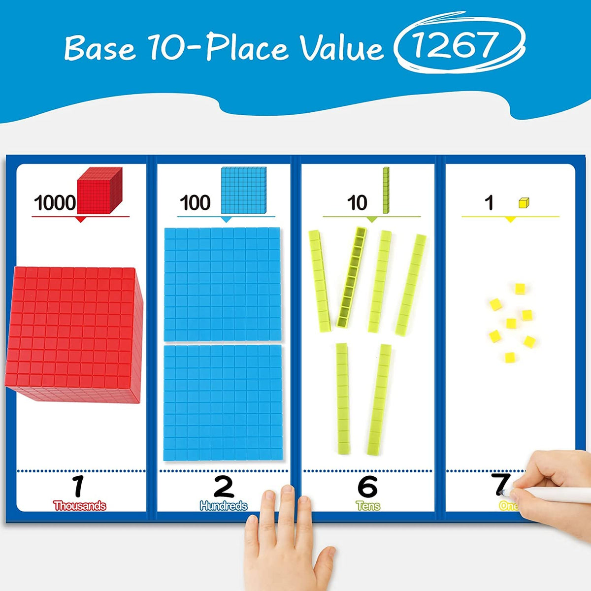 Torlam unit cubes provide visual counters to reinforce counting skills.