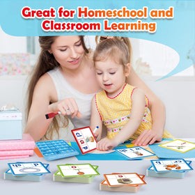 Torlam interactive board and cards for hands-on phonics play