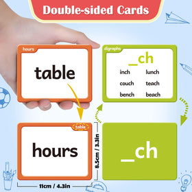 Torlam card folders with leveled organization for study sorting