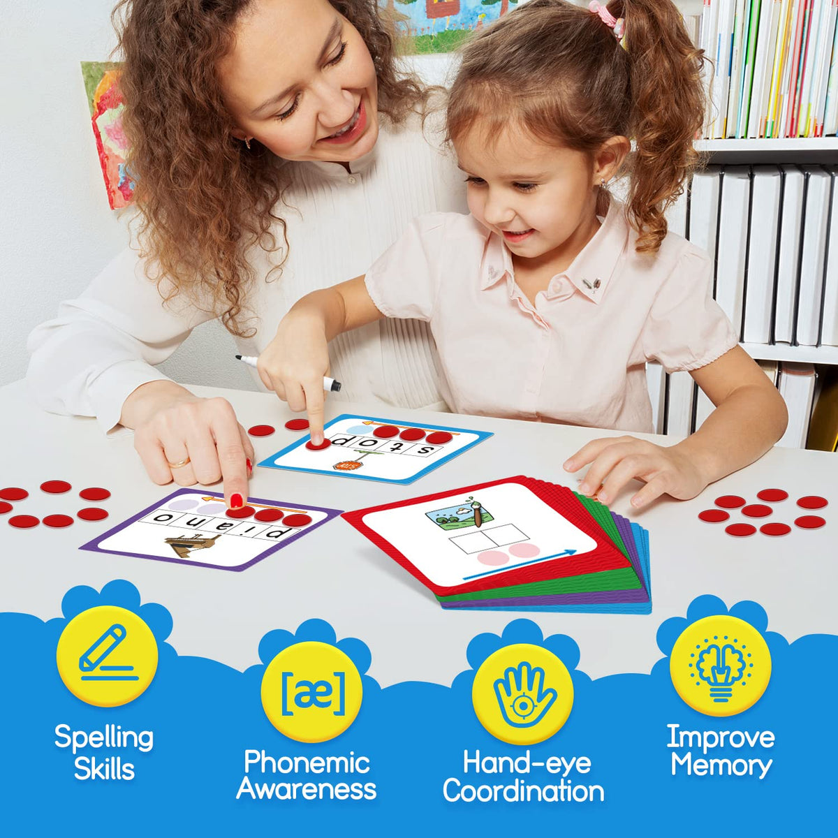 Torlam Elkonin sound box mats layout showing organized phoneme practice steps.