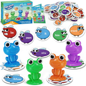 Torlam Frog Sight Word Games pack with suction cups for active word practice.