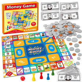 Torlam Money Board Game board for kids to learn counting and math through play