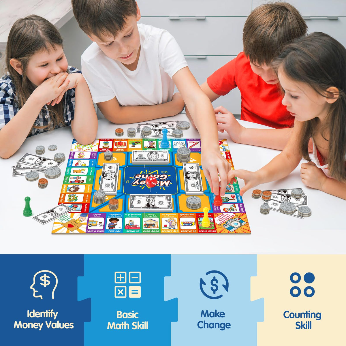 Torlam Money Board Game dice for interactive learning and decision making