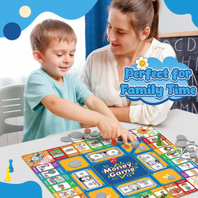 Torlam Money Board Game dollar bills simulate real money and quick calculations