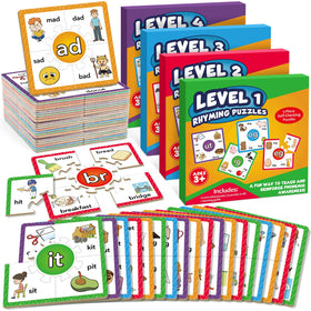 Torlam Phonics Puzzle Cards Level 1 front view to support early reading skills.