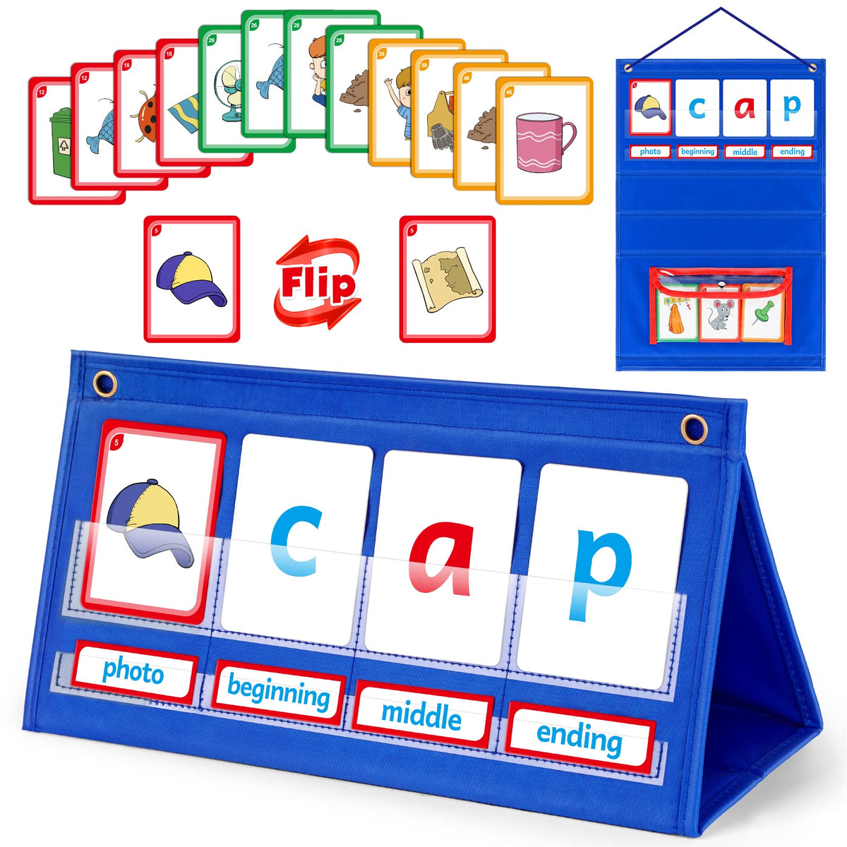 Torlam Word Builder shows 92 word patterns for hands-on CVC practice