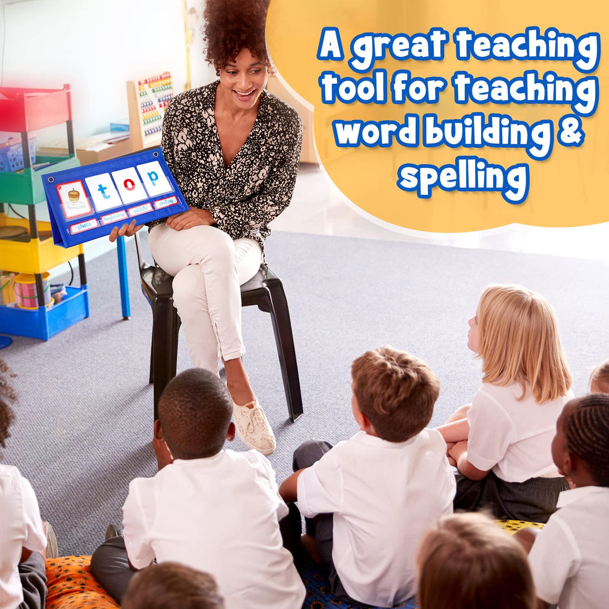 Torlam Word Builder uses durable Oxford fabric for long-lasting classroom use