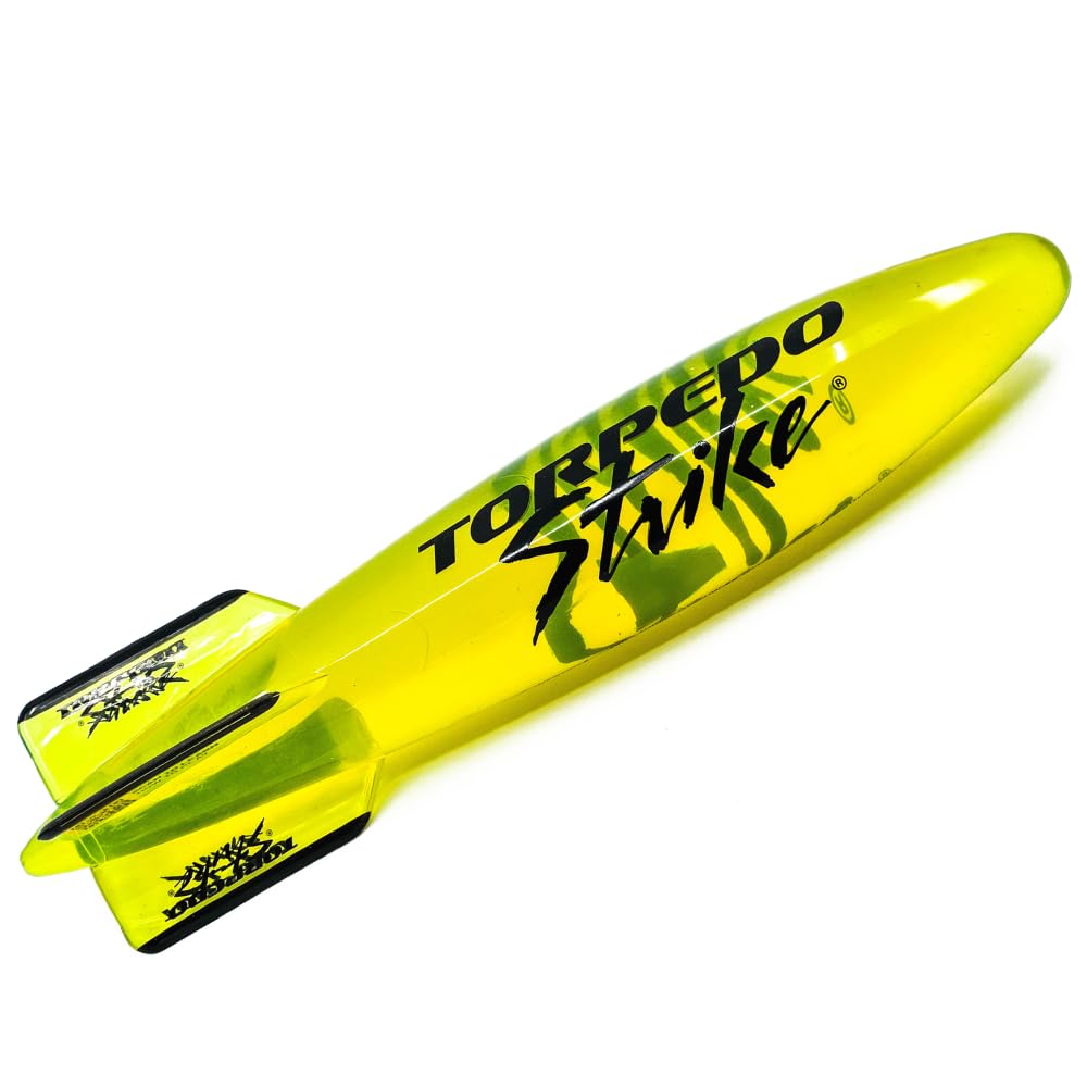Torpedo Strike DartFin front view in yellow for underwater passes.