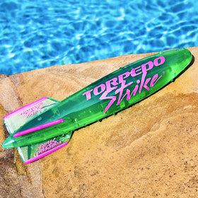 SpinFin underwater rocket in action, spins and glides for pool game fun.
