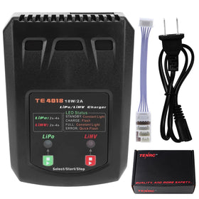 Tosiicop LiPo balance charger front view showing compact design for safe multi-cell charging