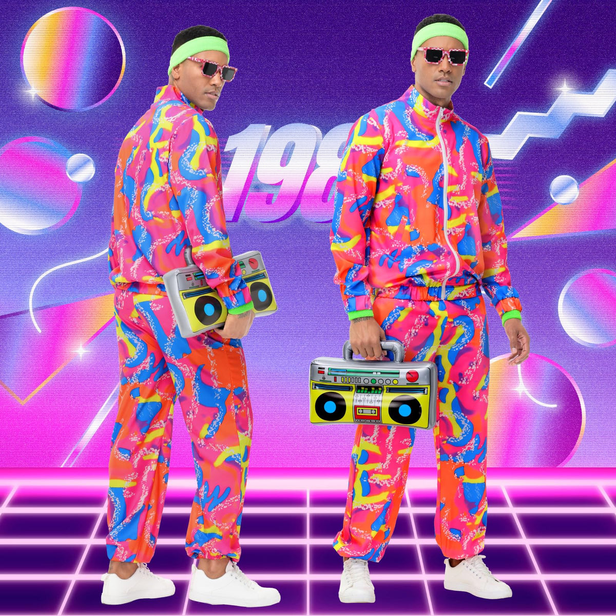 Tosjack complete 80s outfit with accessories demonstrates ready-to-wear retro versatility.