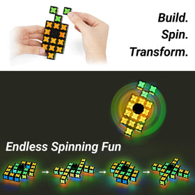 TOSY glow-in-the-dark building blocks illuminate shapes for creative, tactile exploration.