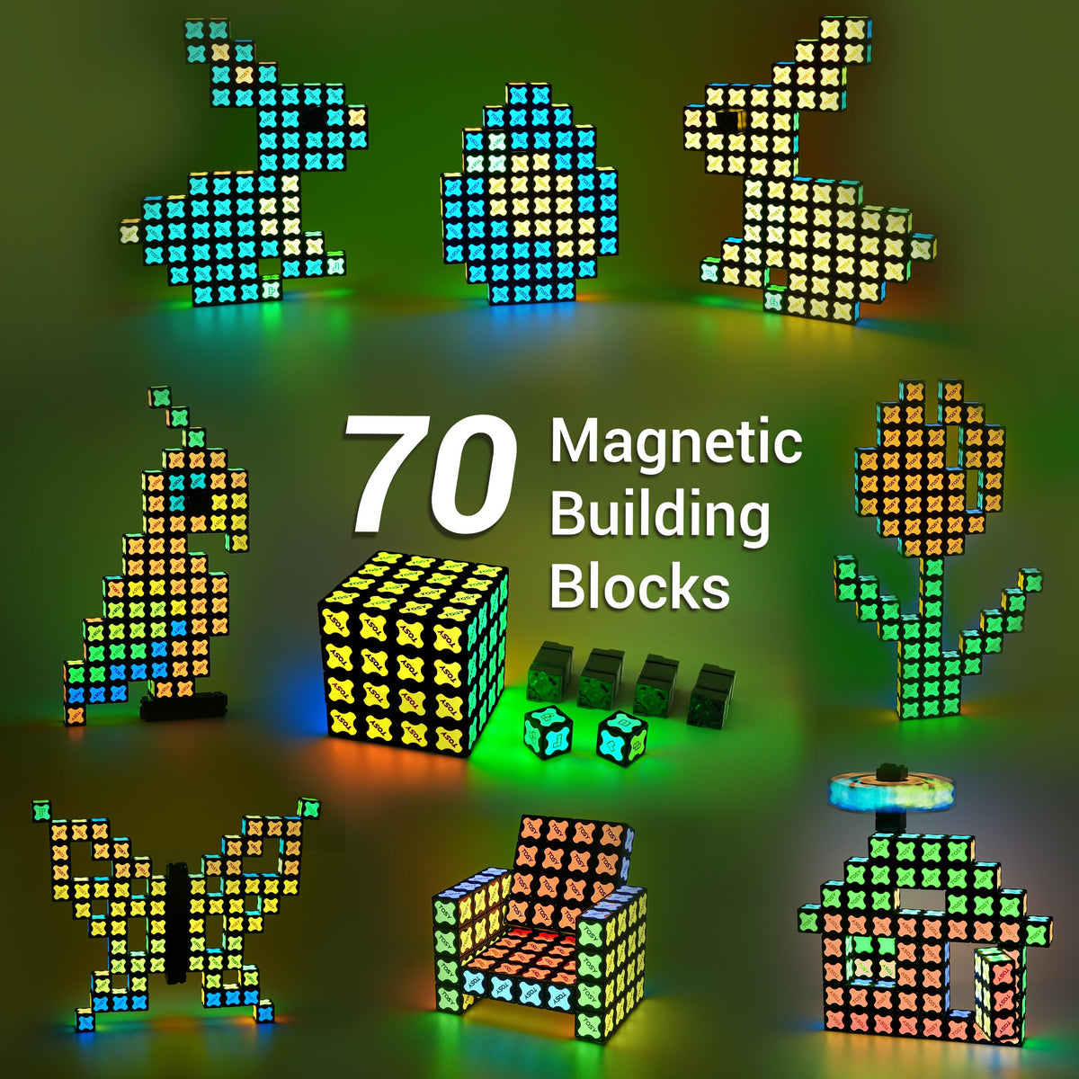 TOSY Magnet Cube 4x4 inner magnets highlight tactile rotation and edge-to-edge rearrangements.