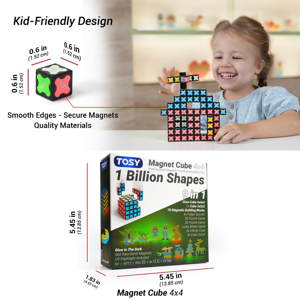 TOSY Magnet Cube gift-ready packaging suits holidays and birthdays.
