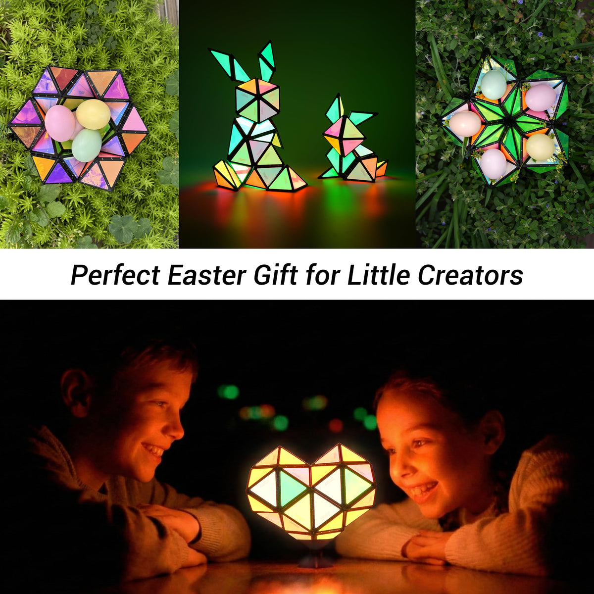TOSY Magnet Pyramid Glow spinner adds transformation options during hands-on STEM play