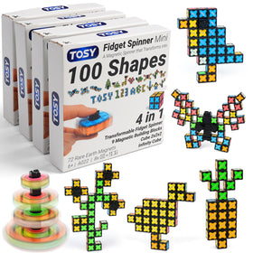 TOSY Magnet Spinner Mini with 72 magnets for versatile shapes and smooth spins.