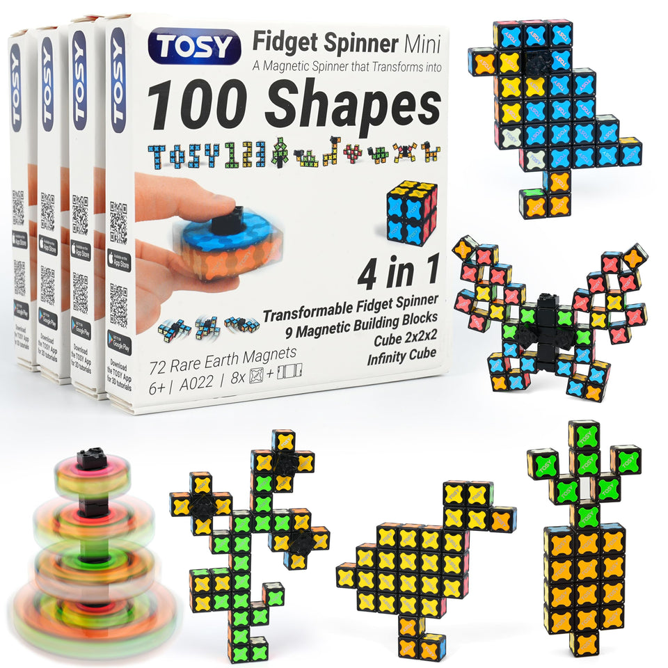 TOSY Magnet Spinner Mini showing smooth rotation for extended spin time.