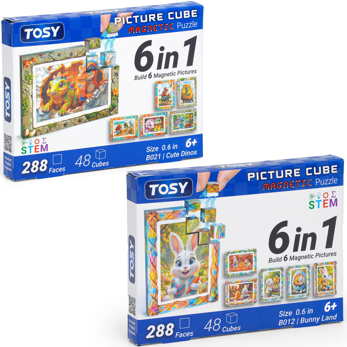 TOSY Picture Cube framed artwork on display for a neat shelf or desk