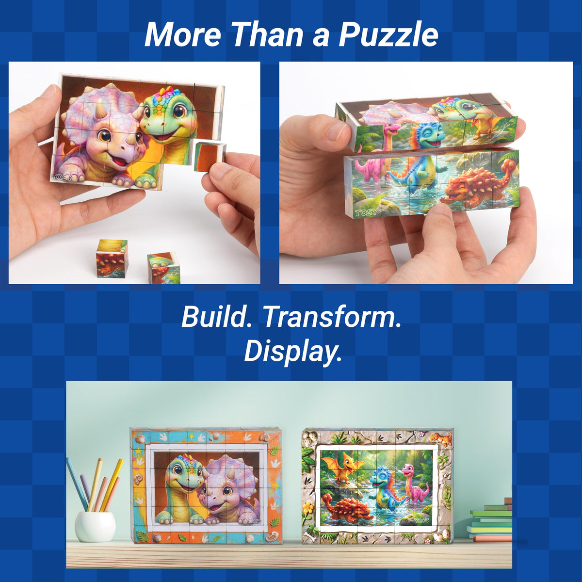 TOSY Picture Cube UV printed artwork showing vivid colors and crisp lines