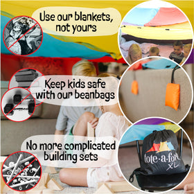 TOTEAFORT Original XL cleanup with included tote for easy storage after use.