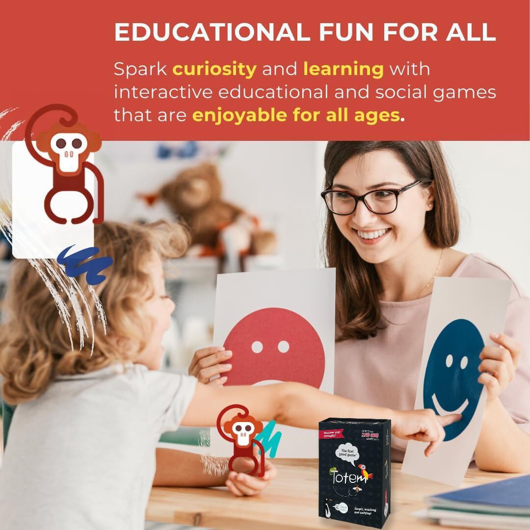 Totem the feel good game family play: strengthens social skills in a shared moment
