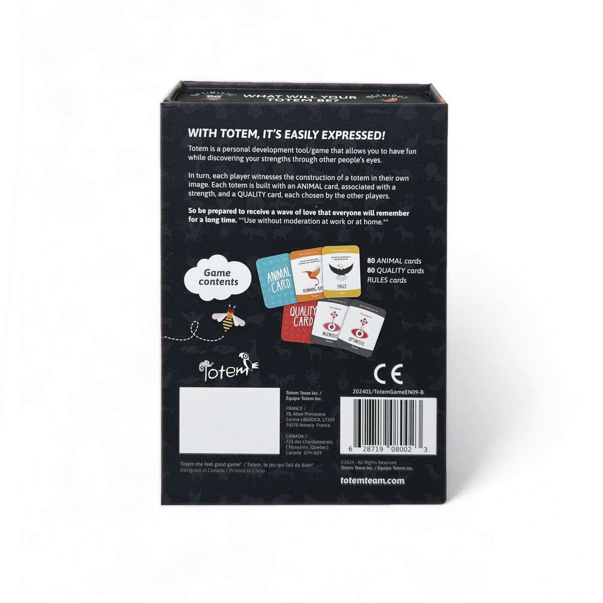 Totem the feel good game mindfulness and self-esteem focus: calm discussion for all ages