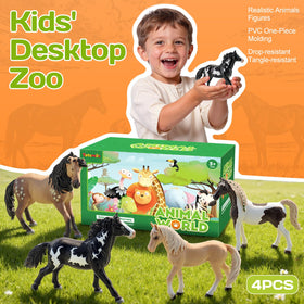 Totsmile solid plastic horse toy crafted for durability