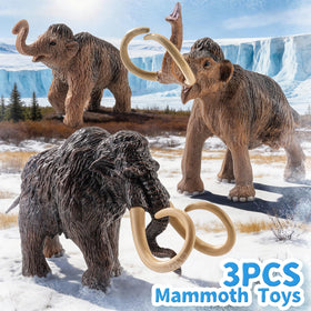 Totsmile Woolly Mammoth adult figure 2 ideal for storytelling and role play
