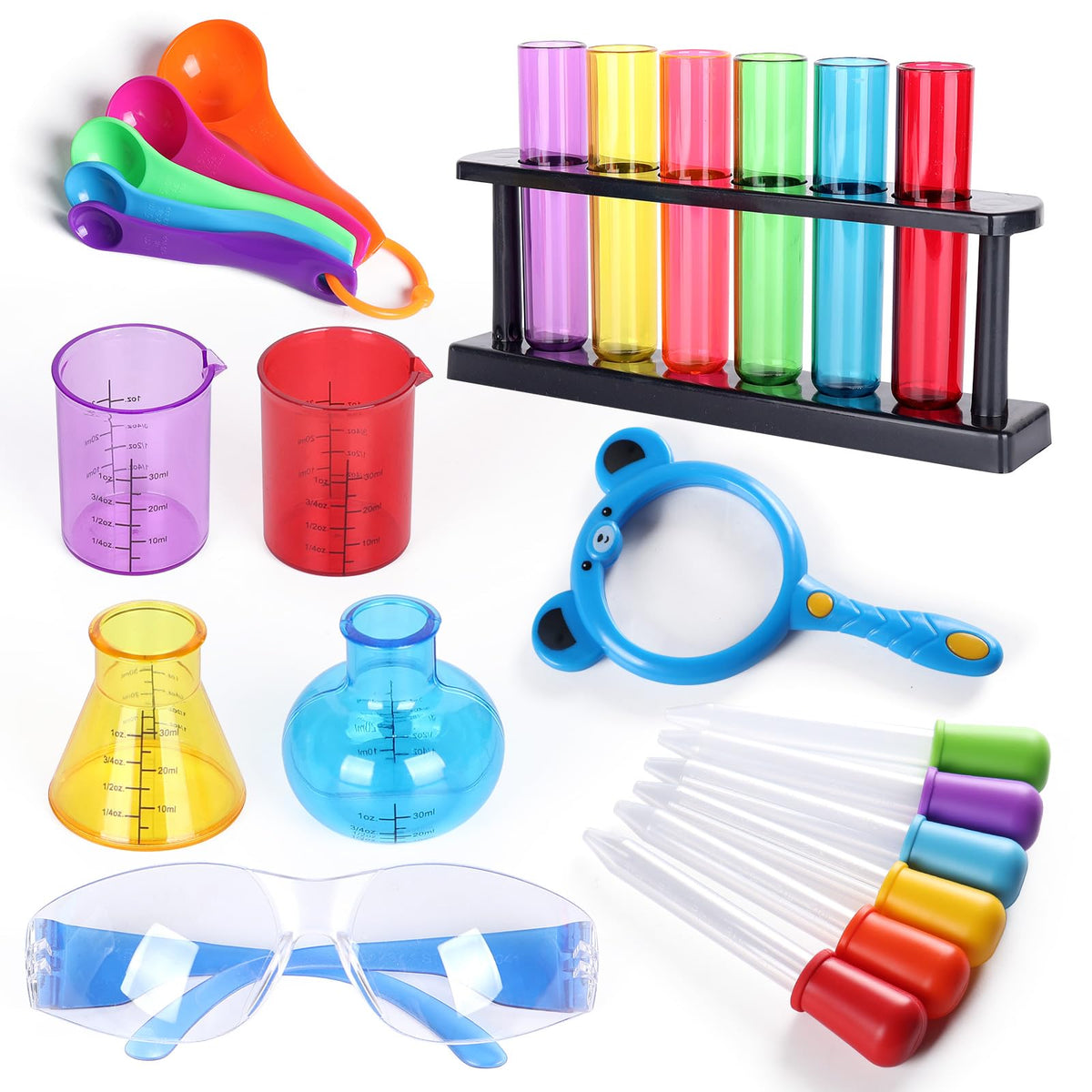 TOUHKAN test tubes and droppers main image showcase kid-safe materials for learning