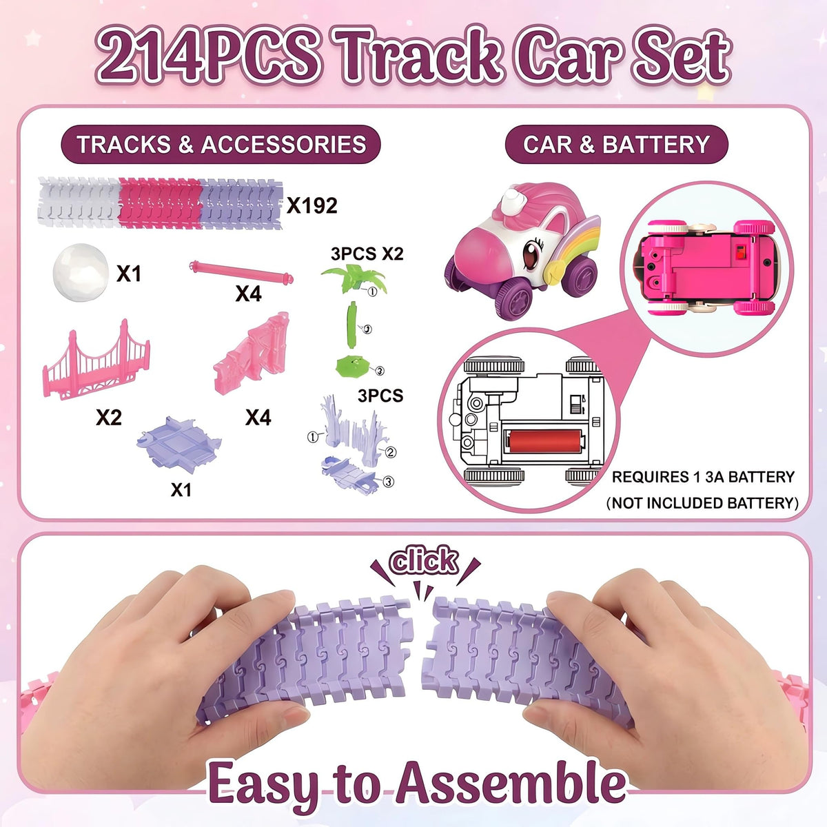 Toulepound Race Track assembly on floor shows easy setup and durable pieces.
