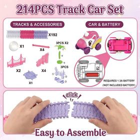 Toulepound Race Track assembly on floor shows easy setup and durable pieces.