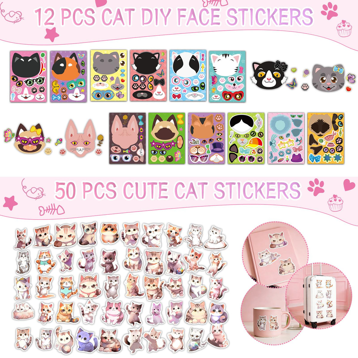 TOUPONS cat slap bracelets for party fun