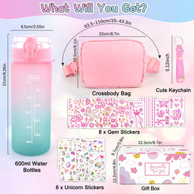 TOUPONS crossbody bag with gems, adjustable strap for outings.