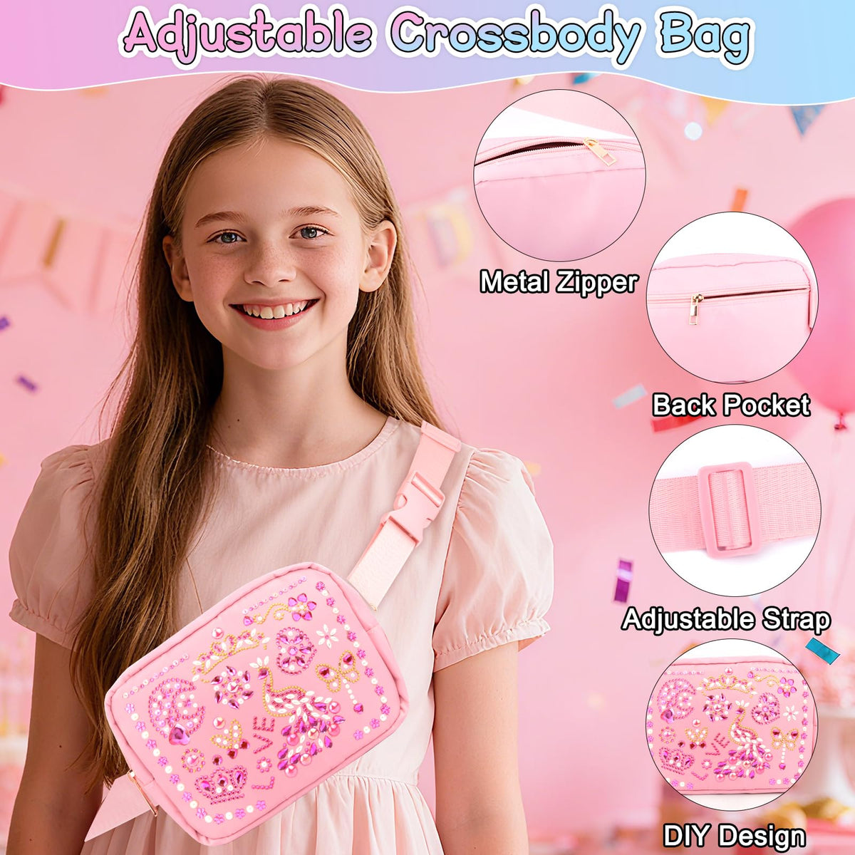 TOUPONS girls crafts kit, DIY fun for birthdays and holidays.