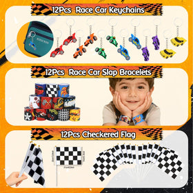 TOUPONS race car paper glasses are lightweight dress-up props for photo moments