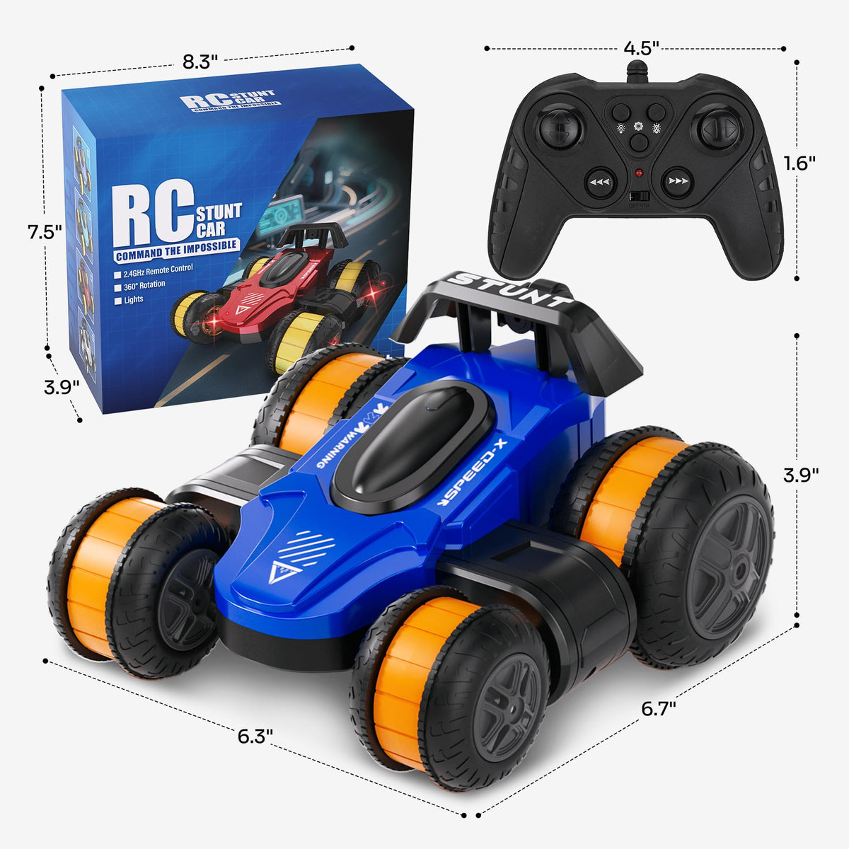 Toupus high-speed RC car gift-ready packaging for birthdays.