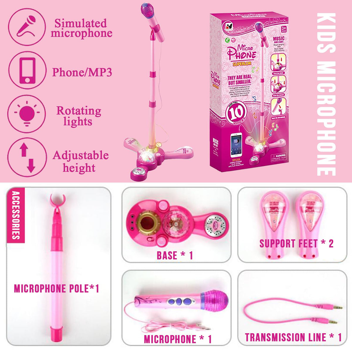 TourKing karaoke machine can play music without external devices for easy setup.