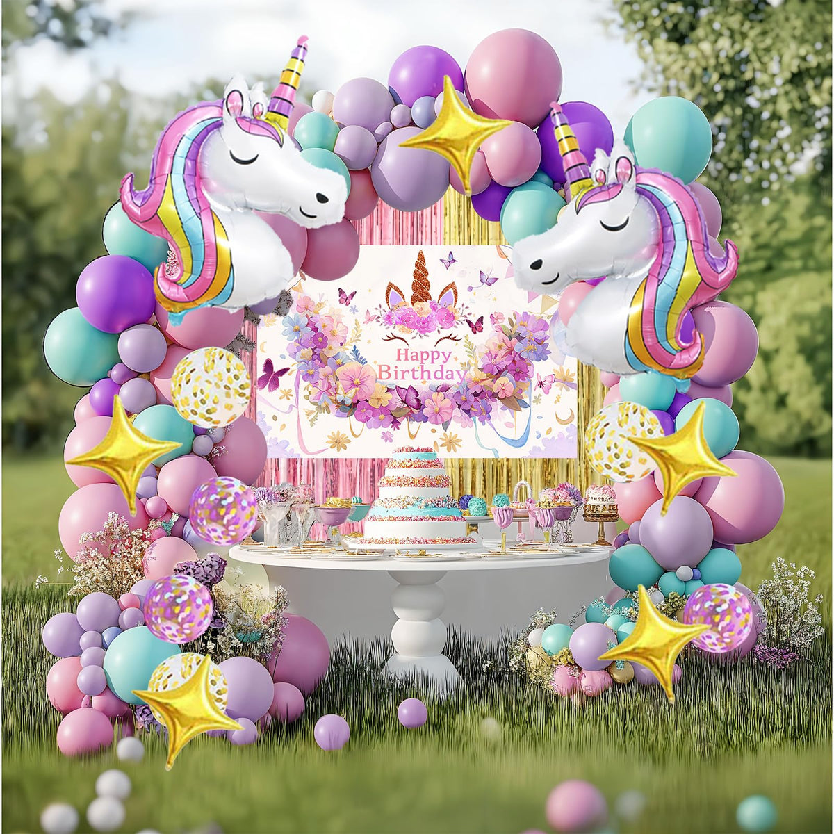 TOVIDO balloon arch frame and connectors enable quick designer arches