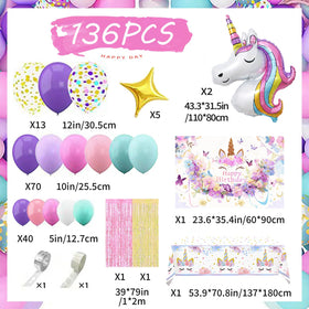 TOVIDO star shaped balloons collection for vibrant unicorn themed decor