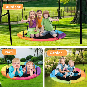 Tovini circular swing ideal for patios gardens or playgrounds
