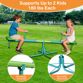 TOVINI teeter totter ergonomic seats and non-slip handles for comfort
