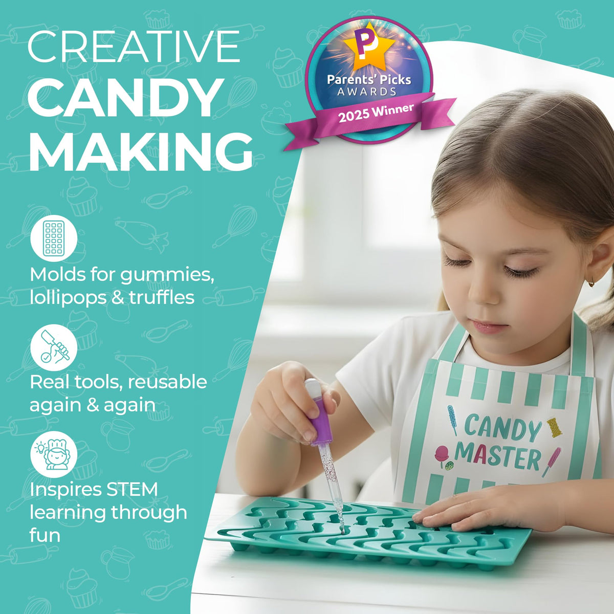 Tovla Jr BPA-free materials ensure safe kitchen activities for curious kids.