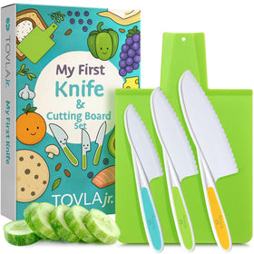 TOVLA JR kid-safe knives for safe hands-on cooking learning.