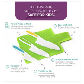 TOVLA JR kids-sized cooking tools encourage real kitchen participation.