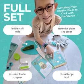 Tovla Jr kitchen learning pack supports Montessori-inspired exploration.