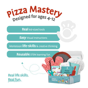 Tovla Jr pizza-cutter-kid-size safe grip enabling clean, controlled cuts.
