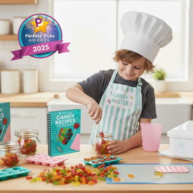 Tovla Jr premium carrying case with apron and chef hat for gift-ready play.