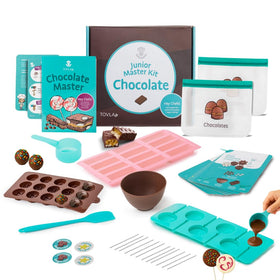 Tovla Jr real chocolate making kit lollipop mold for kid friendly treats