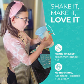 Tovla Jr shaker, scoop, and bowls in action support healthier, kid-friendly dessert experiments
