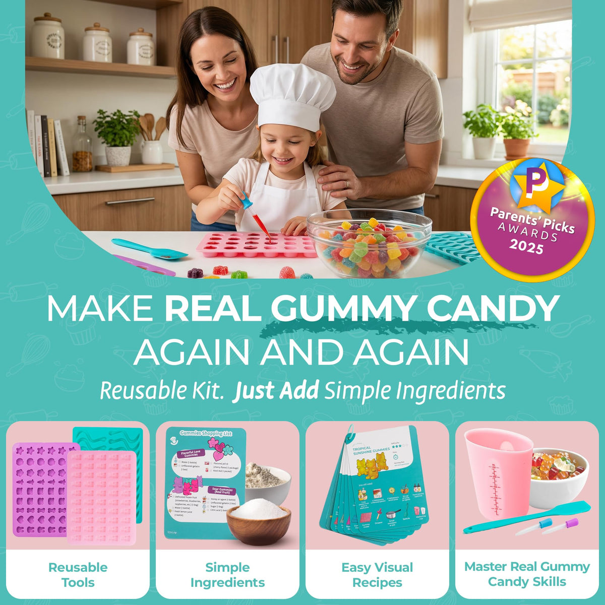 Tovla Jr worm mold encourages imaginative shapes during DIY candy